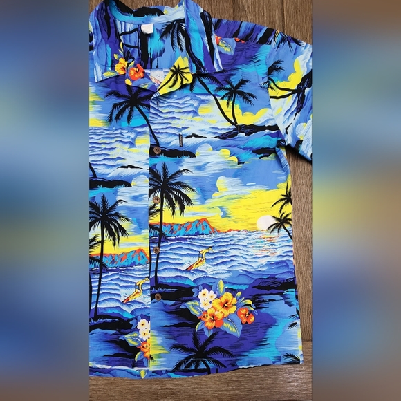 🌊 Palmwave Hawaii Short-Sleeve  Button-up T-Shirt Men's Size Large 🌊 - Picture 6 of 7